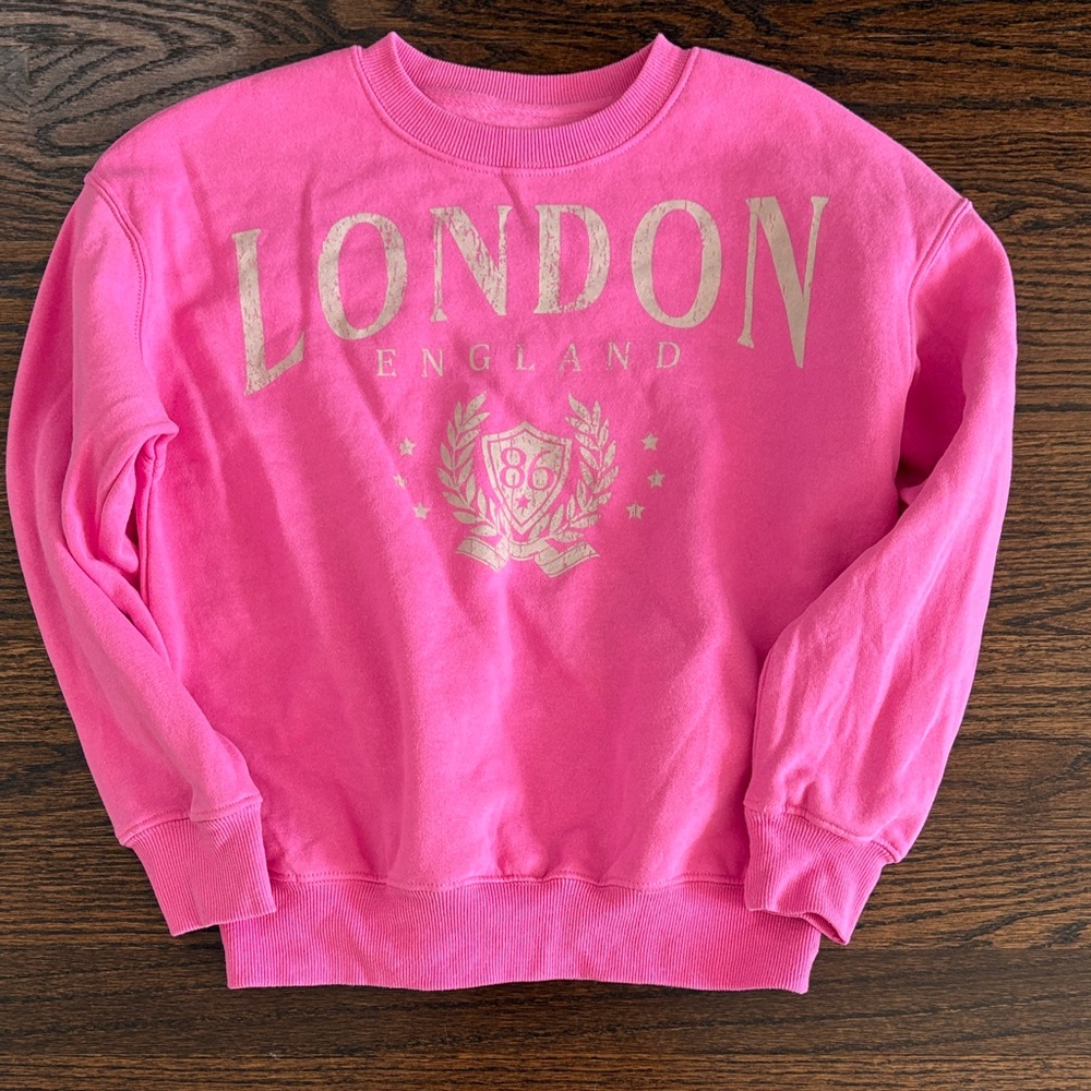 Pink London England Kids Sweatshirt